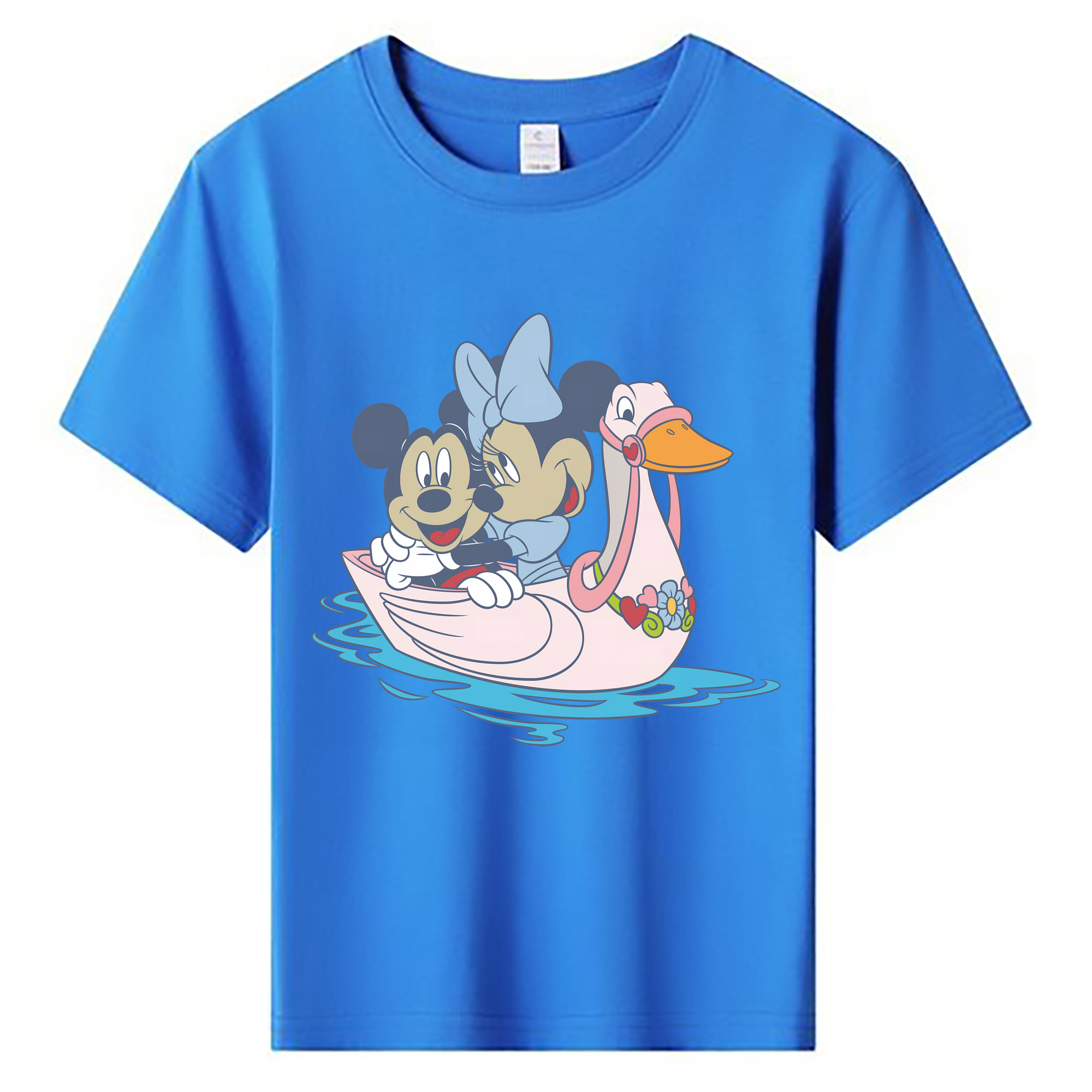 （画像用） ミッキーマウス Mickey Mouse 綿100％キッズTシャツ（フロントプリント）